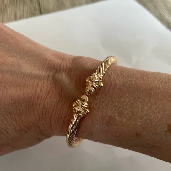 David Yurman 18k Rose Gold Cablespira Renaissance Bracelet - AUTHENTIC!! - Picture 8 of 8